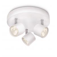 Star - LM Lampada da soffitto 3 spot LED alluminio bianco