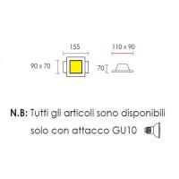 0023 Spotlight in Plaster, Concealed