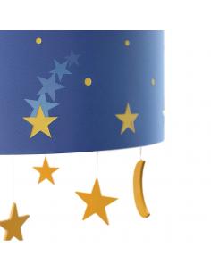 Maripo - Suspension lampshade blue with stars pendants 2