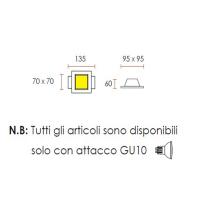 0035 Faretto in Gesso a Scomparsa