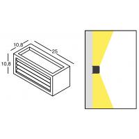 Gea Luce GES 310 Lampada da Parete Da Esterno Antracite