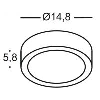 Applique outside the circular aluminium