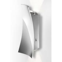 FEUILLE Lampada da parete vela in alluminio cromato High PowerLED