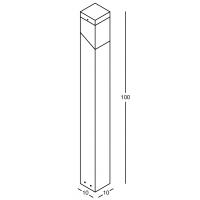 Stake for outdoor, modern black