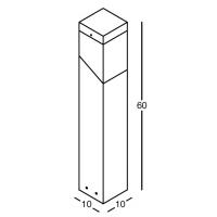 Bollard for outdoor white