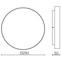 Plafoniera per esterni LED dimmerabile