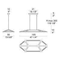 AKI S LED 40W LEGNO OKUME VERNICIATA BIANCO