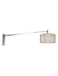 Marchetti Ultraluce FIBRA .PA .OR Fibra Pa/Or Arm Lamp Glass lampshade
