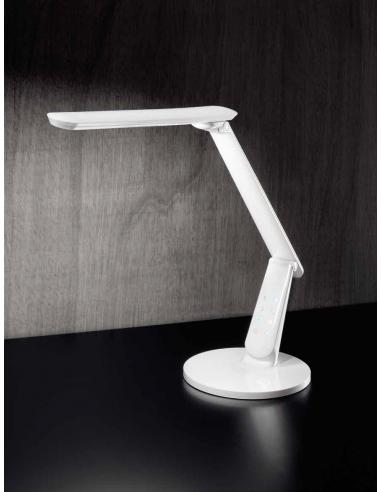 Perenz 6224 B Lampada Tavolo Bianca Dimmerabile Ricarica USB