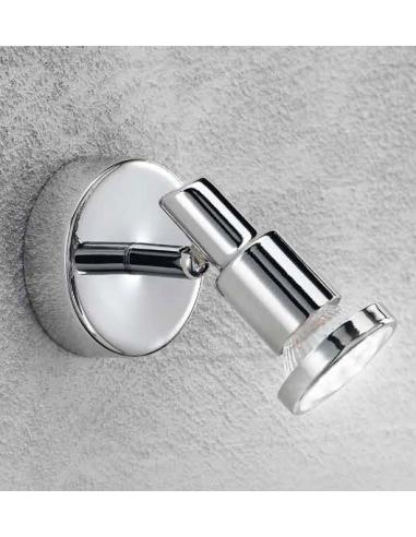 Spotlight single metal, polished chrome