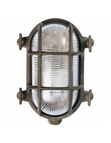 Plafoniera ovale ottone