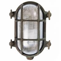 Plafoniera ovale ottone