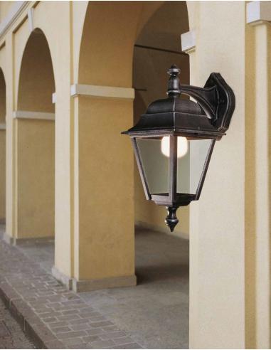 Wall lamp outside black/copper