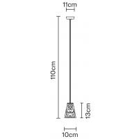 VICKY lampada a sospensione con tige