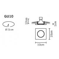 VENERE incasso fisso GU10