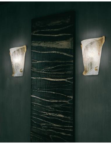 Atene, lampada da parete particolari oro