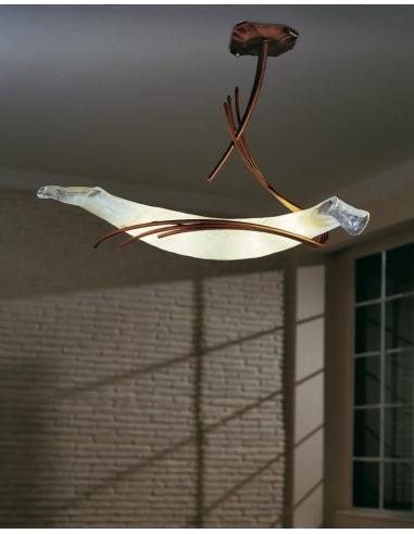 Sillux SP 8/230 Roma Lampadario a Sospensione Cristallo/Ambra