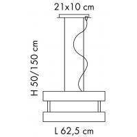 Sillux SP8/232 New York Lampada a Sospensione Colore Rosso