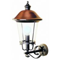 Lanterna a parete per l'esterno nero/rame antichizzato