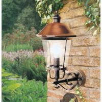 Lanterna a parete per l'esterno nero/rame antichizzato