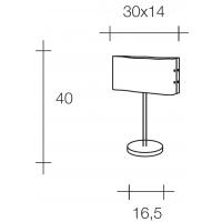 Mossa bianca, tavolo - comodino