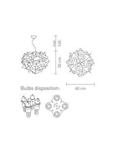 Slamp VEL78SOS0003O Veli Large Suspension Lamp Gold 2