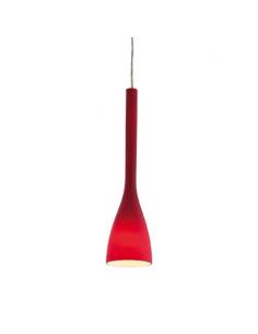 Ideal Lux 035703 Flut SP1 Lampada a Sospensione Piccola rosso