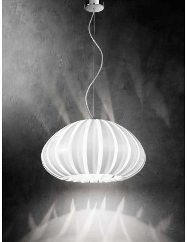 Suspension in white acrylic