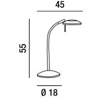 Table lamp flex with frosted glass