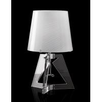Table lamp acrylic with "rigadin" glass white