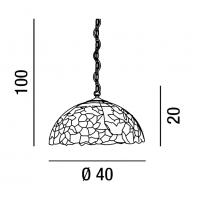 Suspension Tiffany chain