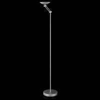 Floor lamp adjustable metal silver color