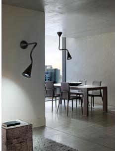 Line Light 7860 Snake P Wall Lamp / Ceiling Lamp Topled Black