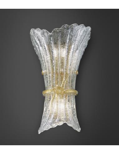 Lampada da parete in graniglia