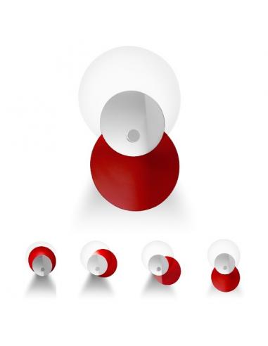 HULA HOOP APPL.E27 57W RED/SPECCH