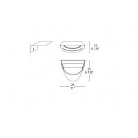 FLYER WALL WHITE 1x160 R7s