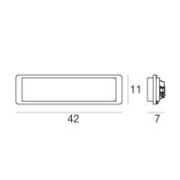 SOLID applique 42cm Chrome