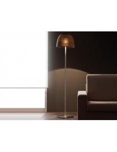 CUPOLÈ floor lamp nickel glass wenge