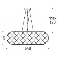 GLOSSY sospensione vetro