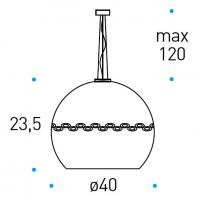 LUXURY suspension, double glass