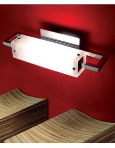 TRESOR wall sconce-chrome-frosted glass