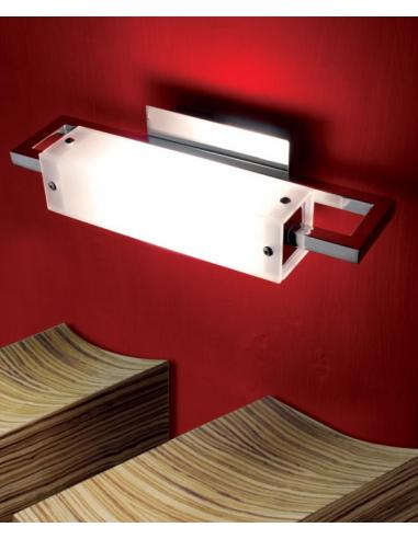 TRESOR wall sconce-chrome-frosted glass