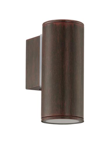 LINE - APPLIQUE 6.5 CM X 15CM GALVANIZED STEEL, ANTIQUE BROWN,