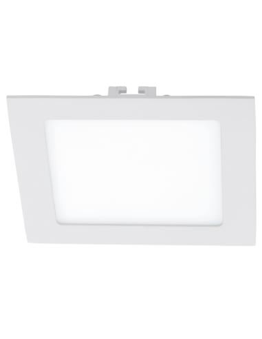 FUEVA 1 - SPOT INCASSO 17CM X 17CM 10,9W LED 4000K LEGA METALLICA, BIANCO