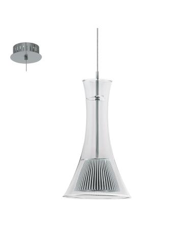 MUSEUM - SLEEP Ø13CM 1X5,4W LED 3000K STAINLESS STEEL, ALUMINUM, NICKEL MATT\GLASS, CLEAR