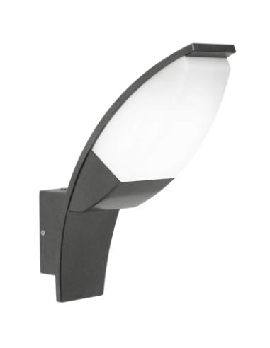 PANAMA 1 - APPLIQUE 11CM X 34.5 CM ALUMINUM-ALLOY, ANTHRACITE\PLASTIC, WHITE