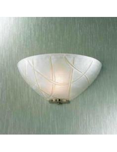 Luce Più Lampada Da Parete Fili Ambra base Bronzo