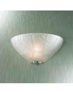 Applique headpiece with white lines special chrome