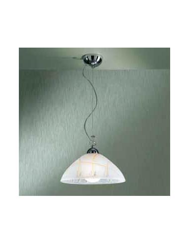 White suspension with rows of amber D30