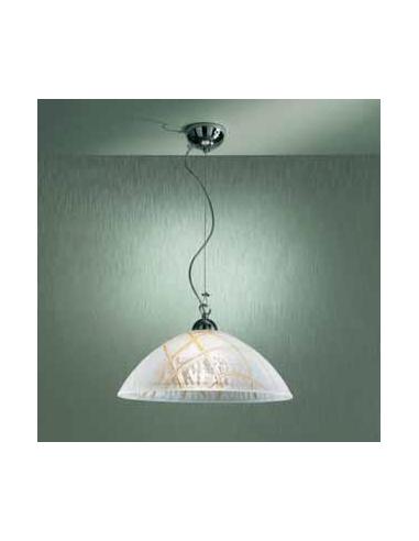 White suspension with rows of amber D40